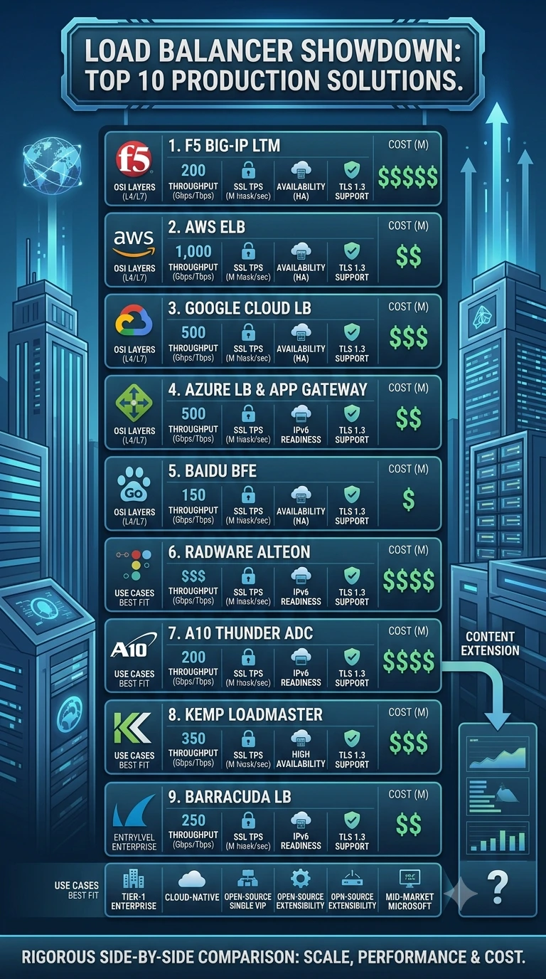Load Balancer top 10 comparision